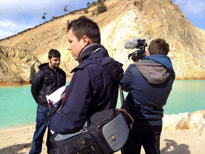 Gravando co obradoiro de webseries no Monte Neme Gravando co obradoiro de webseries no Monte Neme