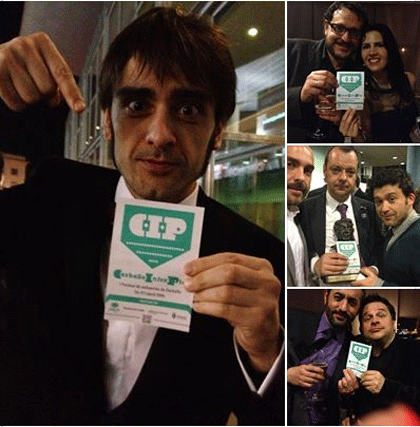 Promocionando o Carballo Interplay nos premios Mestre Mateo Promocionando o Carballo Interplay nos premios Mestre Mateo