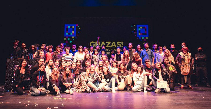 Foto de familia na gala de entrega de premios do Carballo Interplay 2022 Foto de familia na gala de entrega de premios do Carballo Interplay 2022