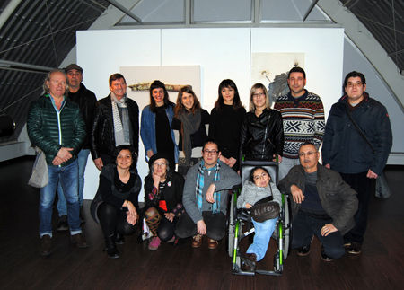 Foto de familia dos artífices da mostra