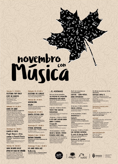 Noviembre con música Noviembre con música